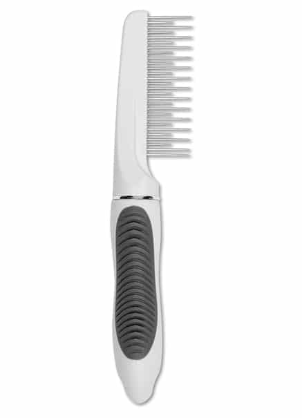 Grooming comb with rolling pins