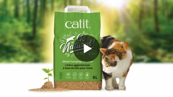Catit Go Natural Wood Litter video