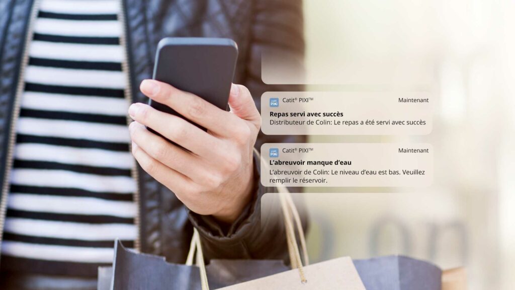 Notifications de l’appli Catit PIXI