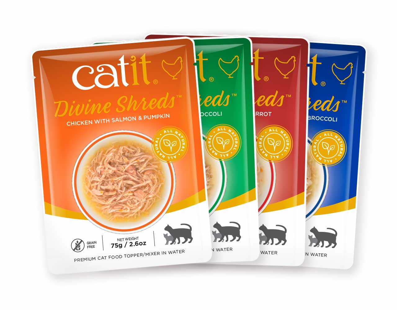 Catit Divine Shreds Chicken varieties