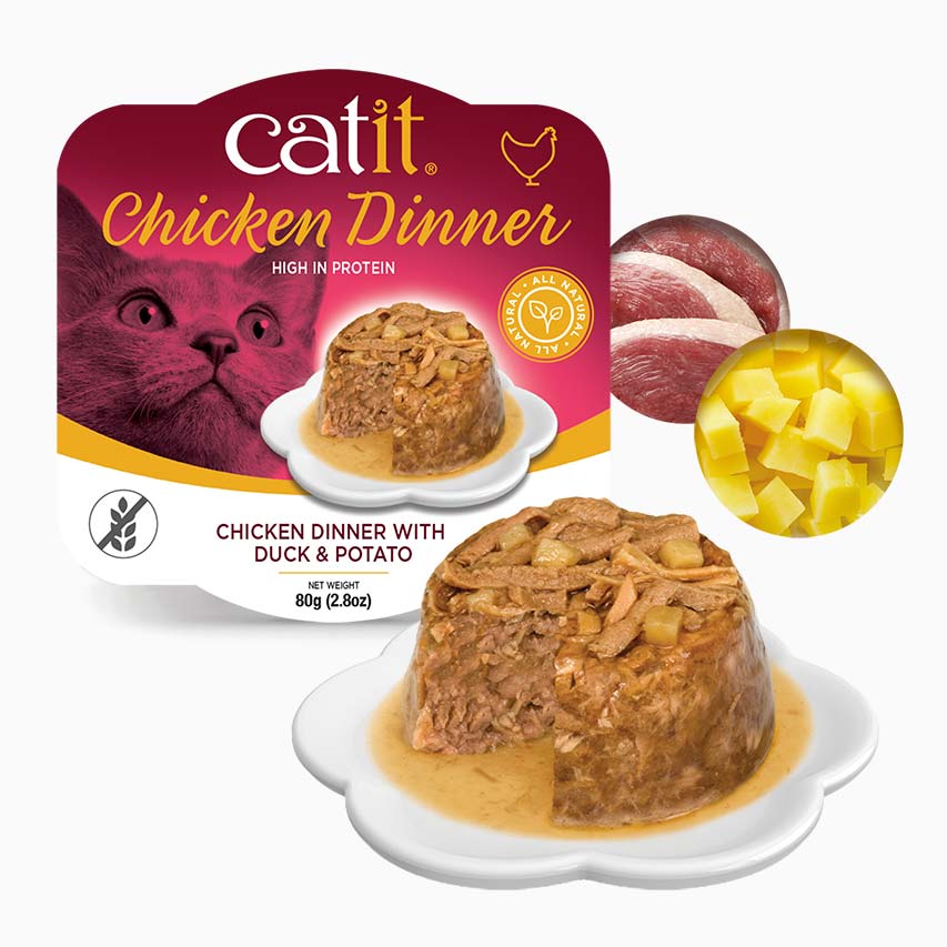 Catit Dinner recept met kip - Eend & Aardappel