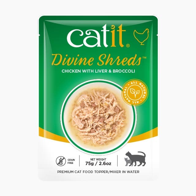 Catit Divine Shreds Chicken - Liver & Broccoli