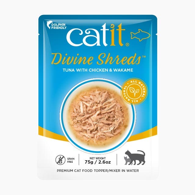 Catit Divine Shreds Tuna - Chicken & Wakame