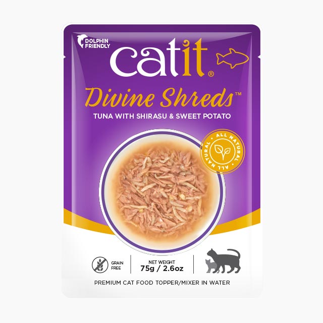Catit Divine Shreds Tuna - Shirasu & Sweet Potato