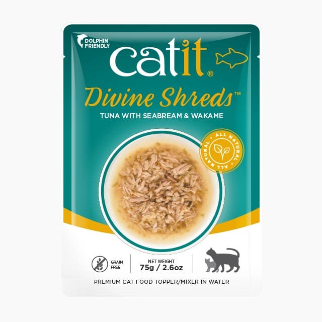 Catit Divine Shreds Tuna - Seabream & Wakame