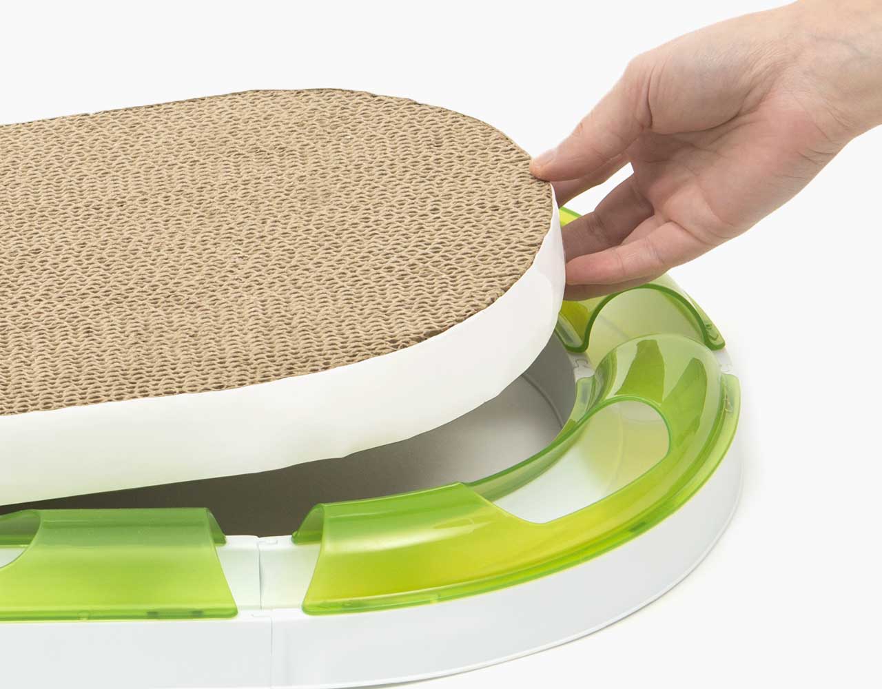 Cat scratcher ideal for uses with Senses Circuits