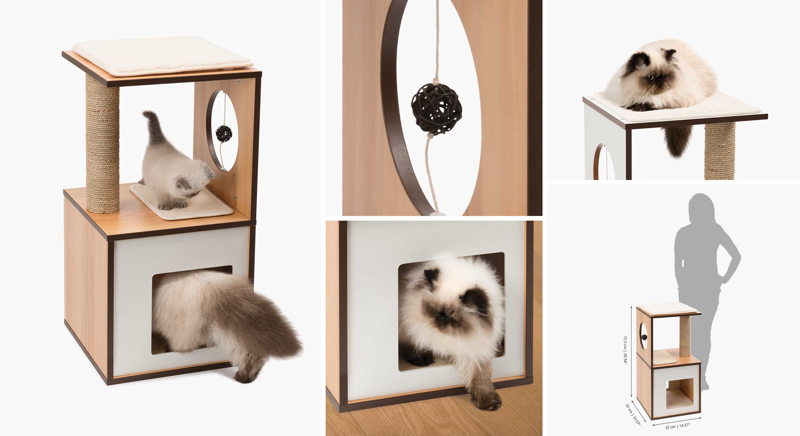 Compilation d’images du petit meuble Catit Vesper Box