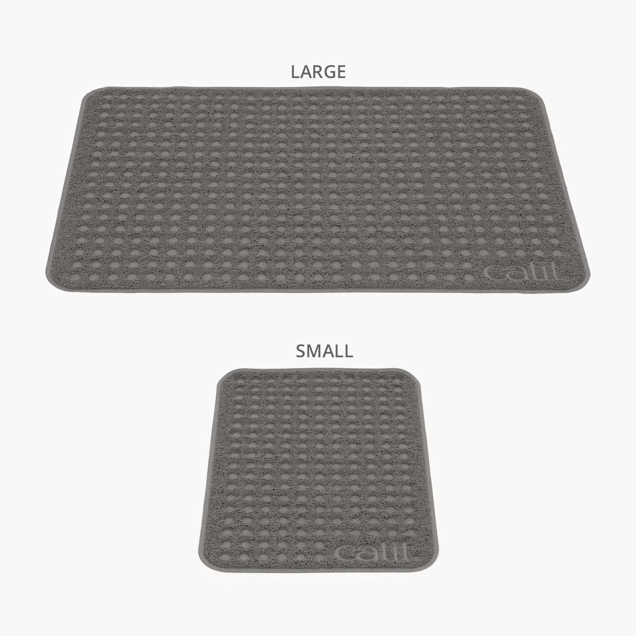 Two litter mat sizes