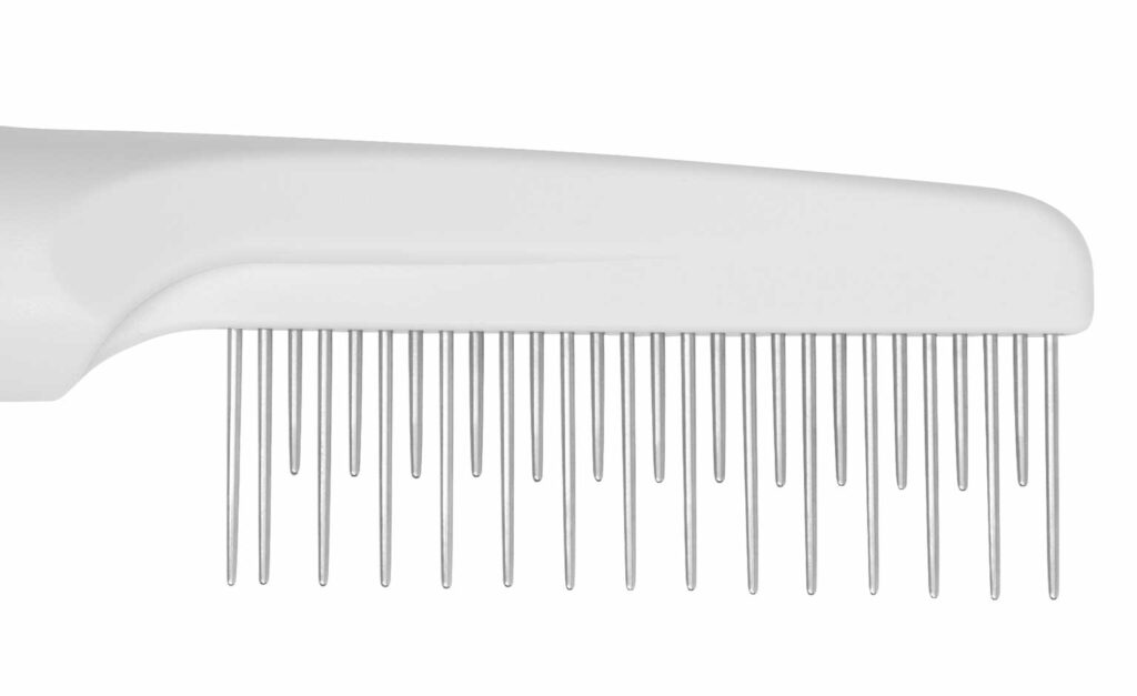 Grooming Comb with Rolling Pins