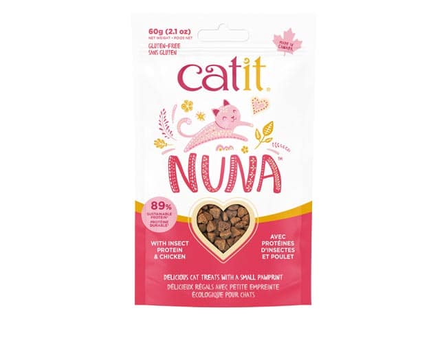 Gâteries Catit Nuna  – Recette de protéines d’insectes et poulet