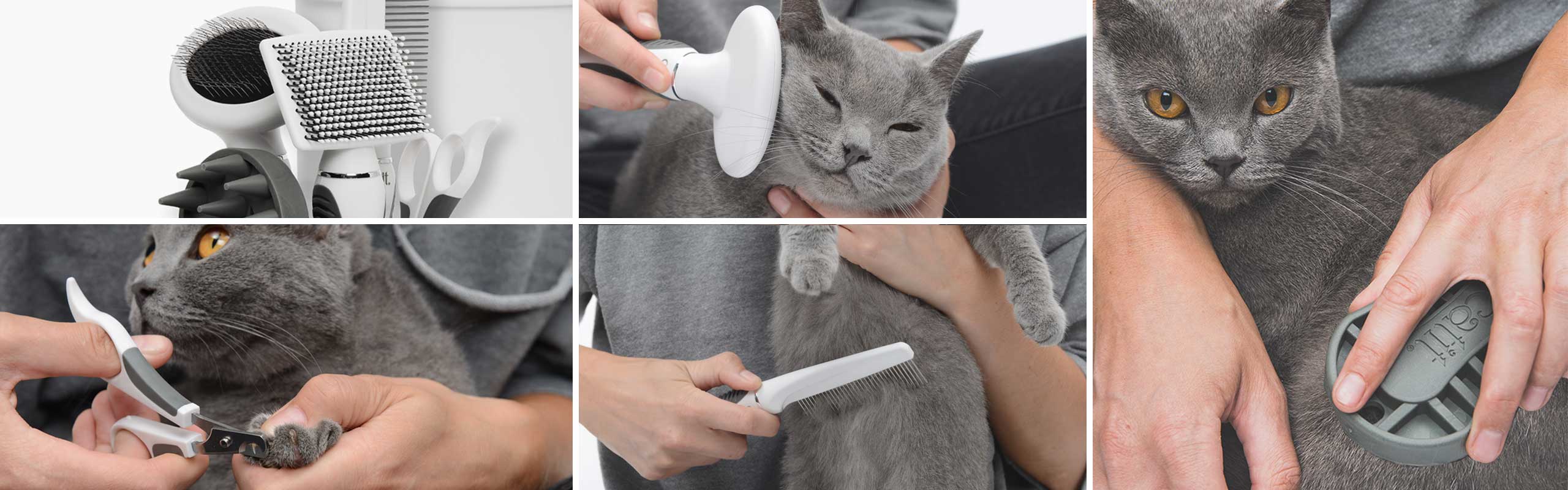 Trousse de toilettage Catit pour chats à poil court