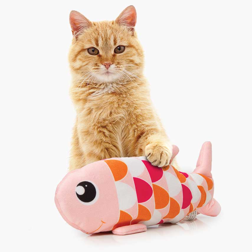 Śliczna i kolorowa tańcząca zabawka w kształcie rybki wykonana z wysokiej jakości materiałów