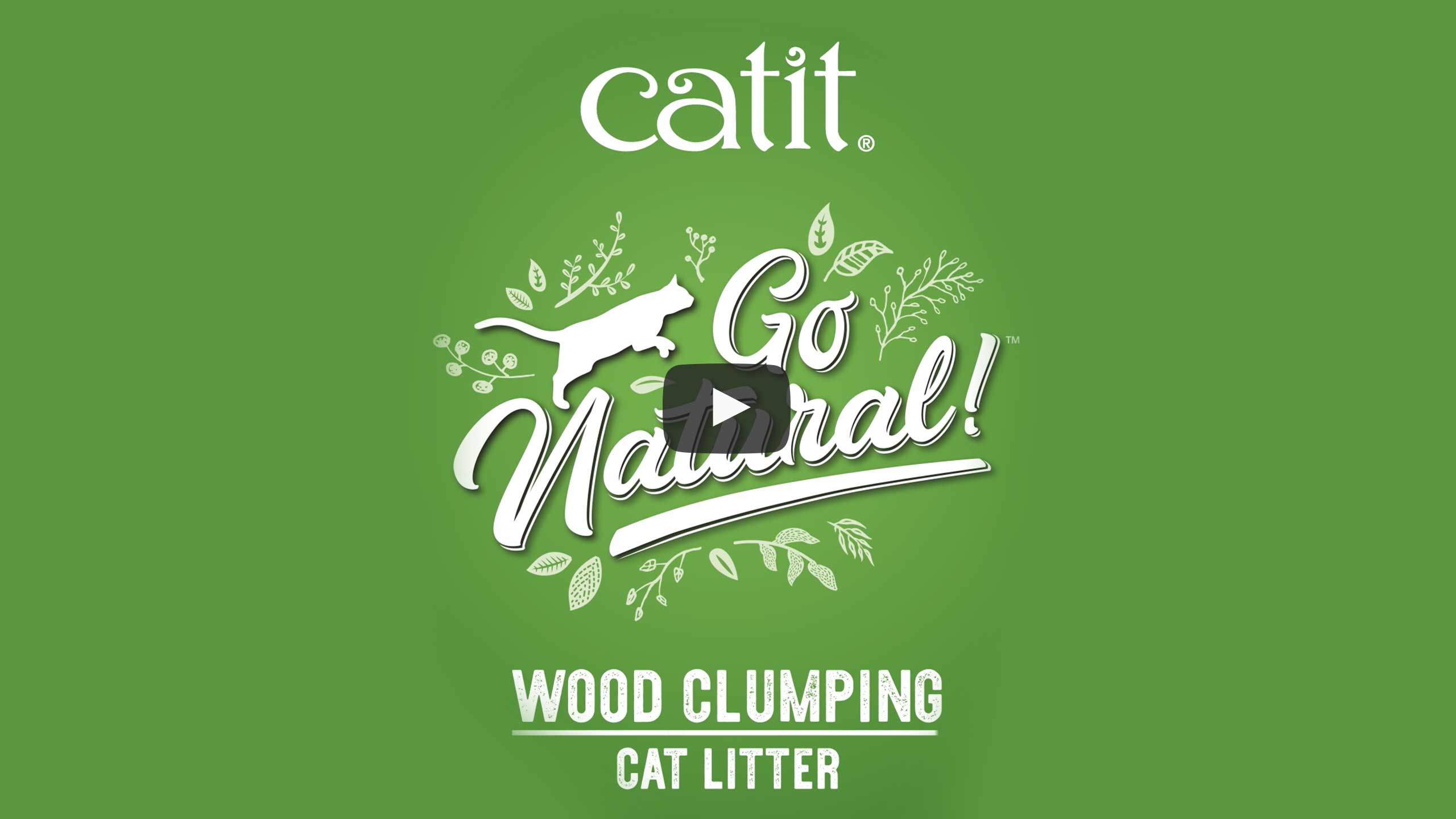 Vidéo sur la litière agglomérante Catit Go Natural à base de bois pour chats