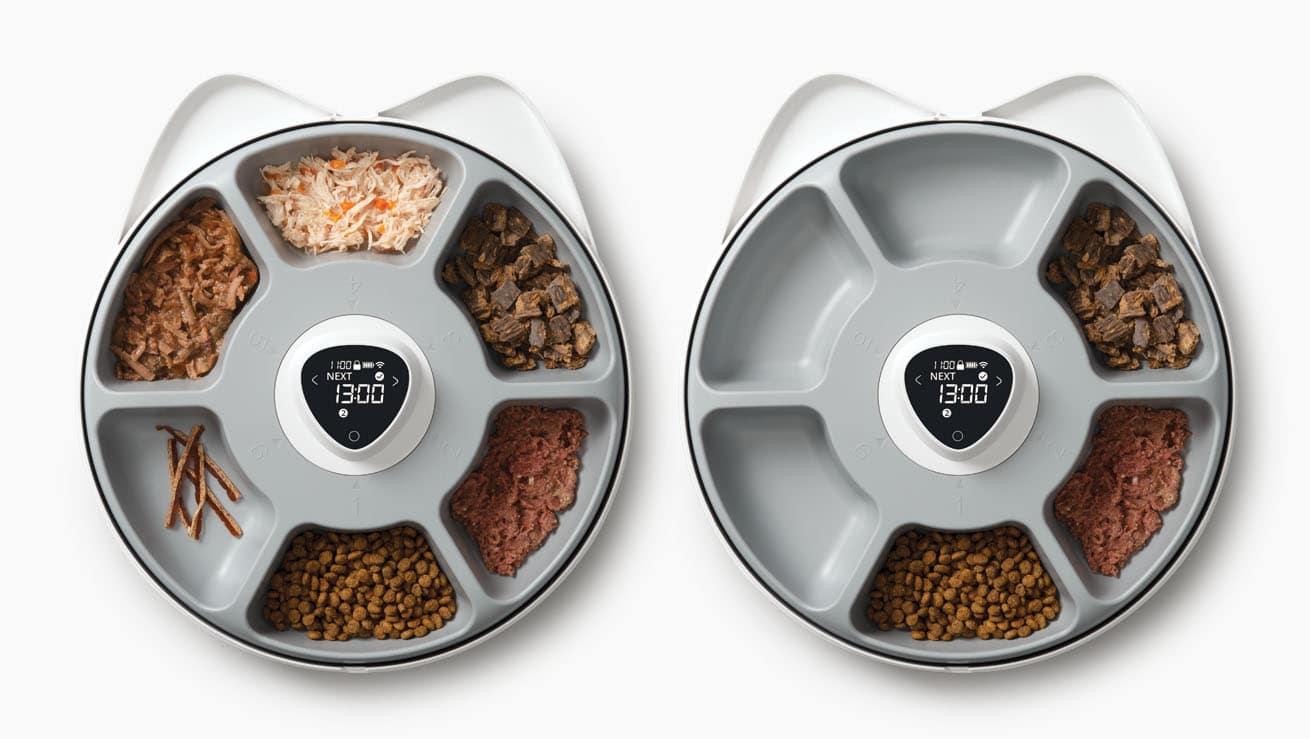 Feed your cat up to 6 varied meals with wet food, dry food or treats
