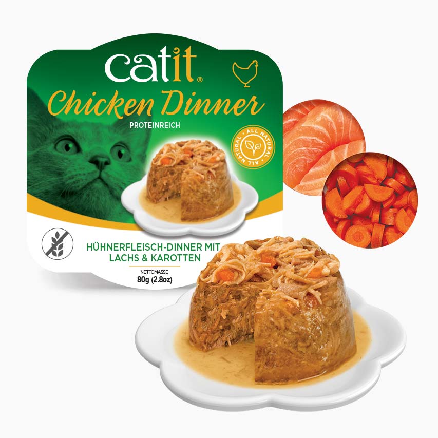 Catit Hühnerfleisch-Dinner Lachs & Karotten