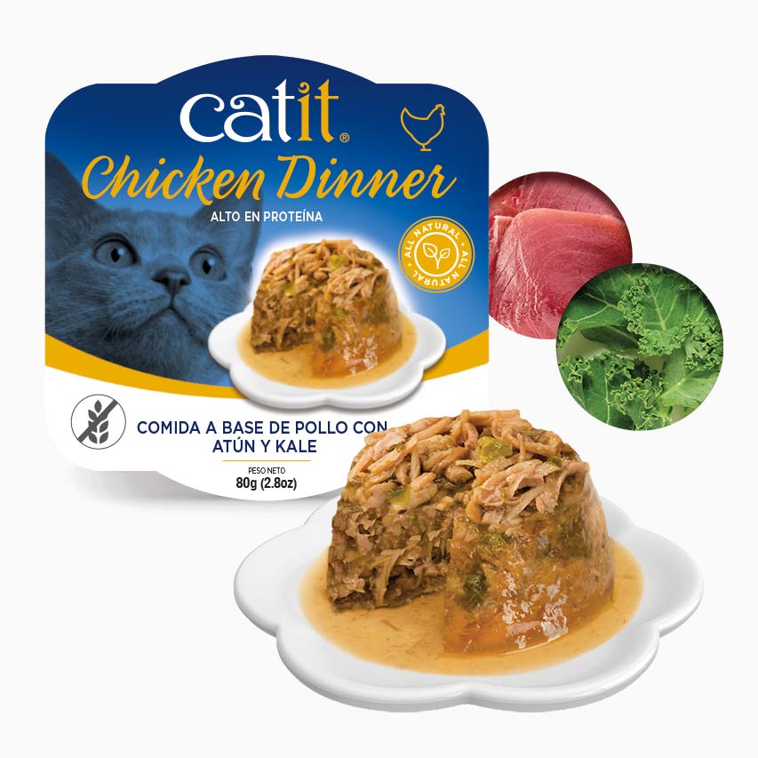 Catit Dinner de Pollo con  Atún y Kale
