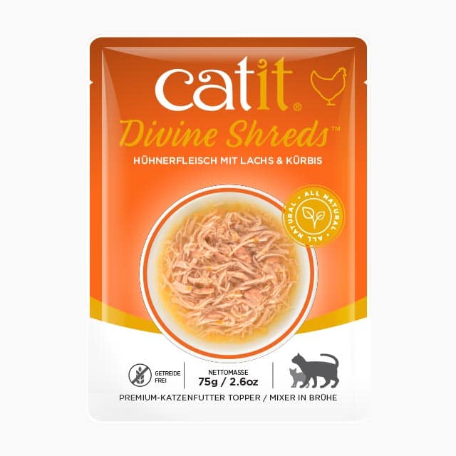 Catit Divine Shreds Chicken – Lachs & Kürbis