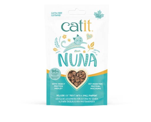 Catit Nuna Snacks - Mistura de Proteína de Insetos, com tenébrios