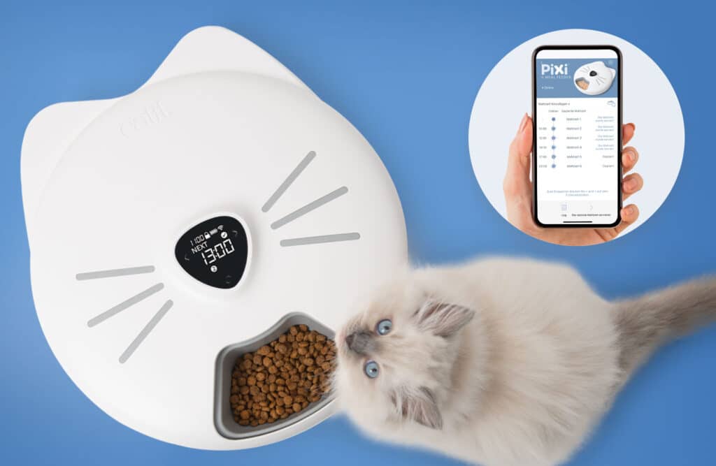 Catit Pixi Smart 6-Meal Futterautomat Inkl. 2 Kühlakkus