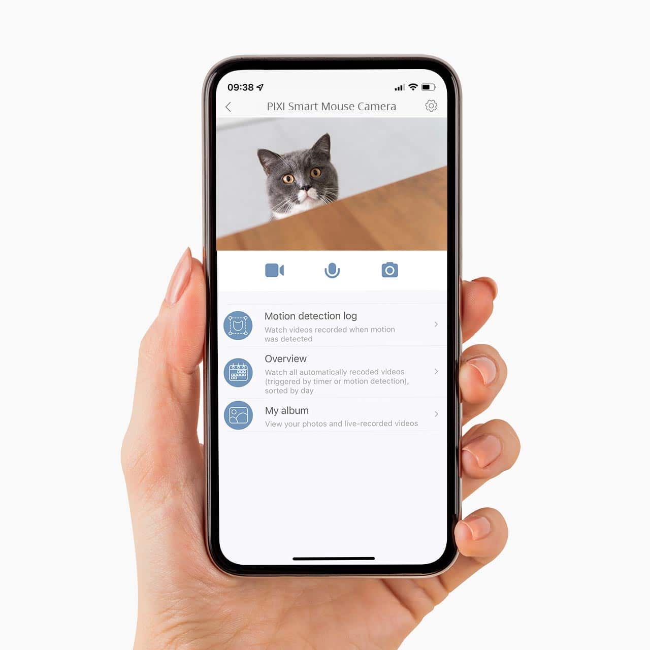 PIXI app overzicht PIXI Smart Mouse Camera