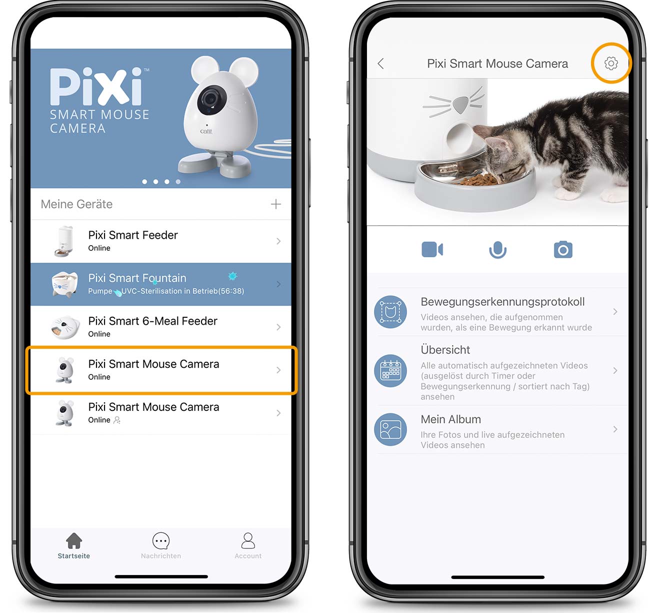 PIXI App Smart-Mauskamera