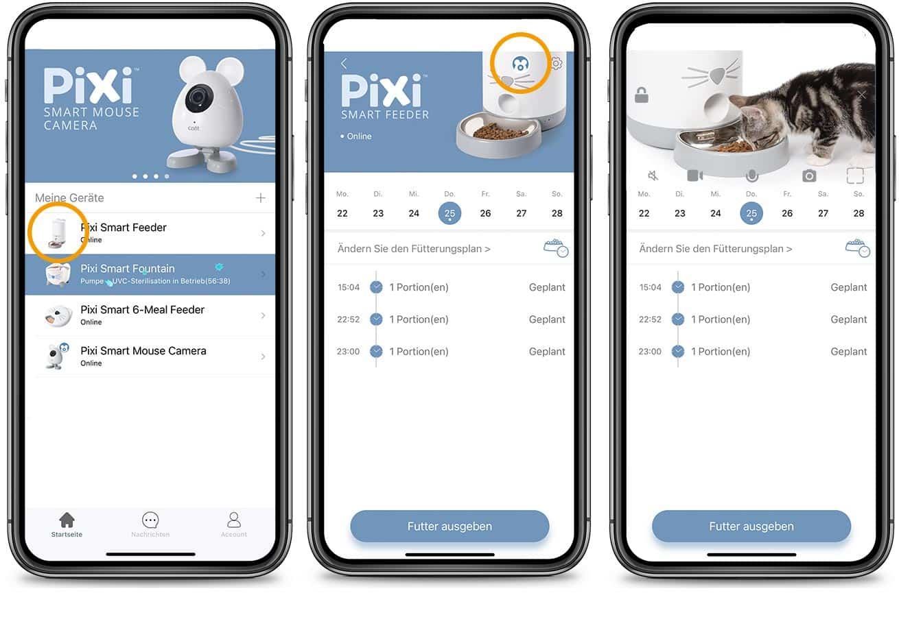 PIXI App Smart-Futterautomat