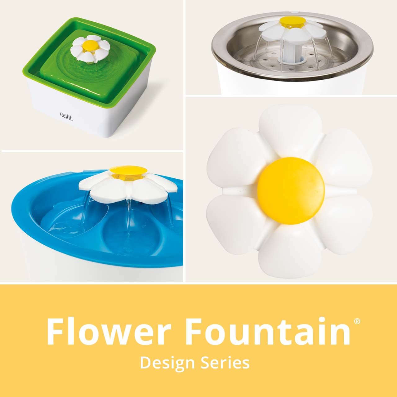 Catit Fuente de Agua Flower Fountain 3 lts