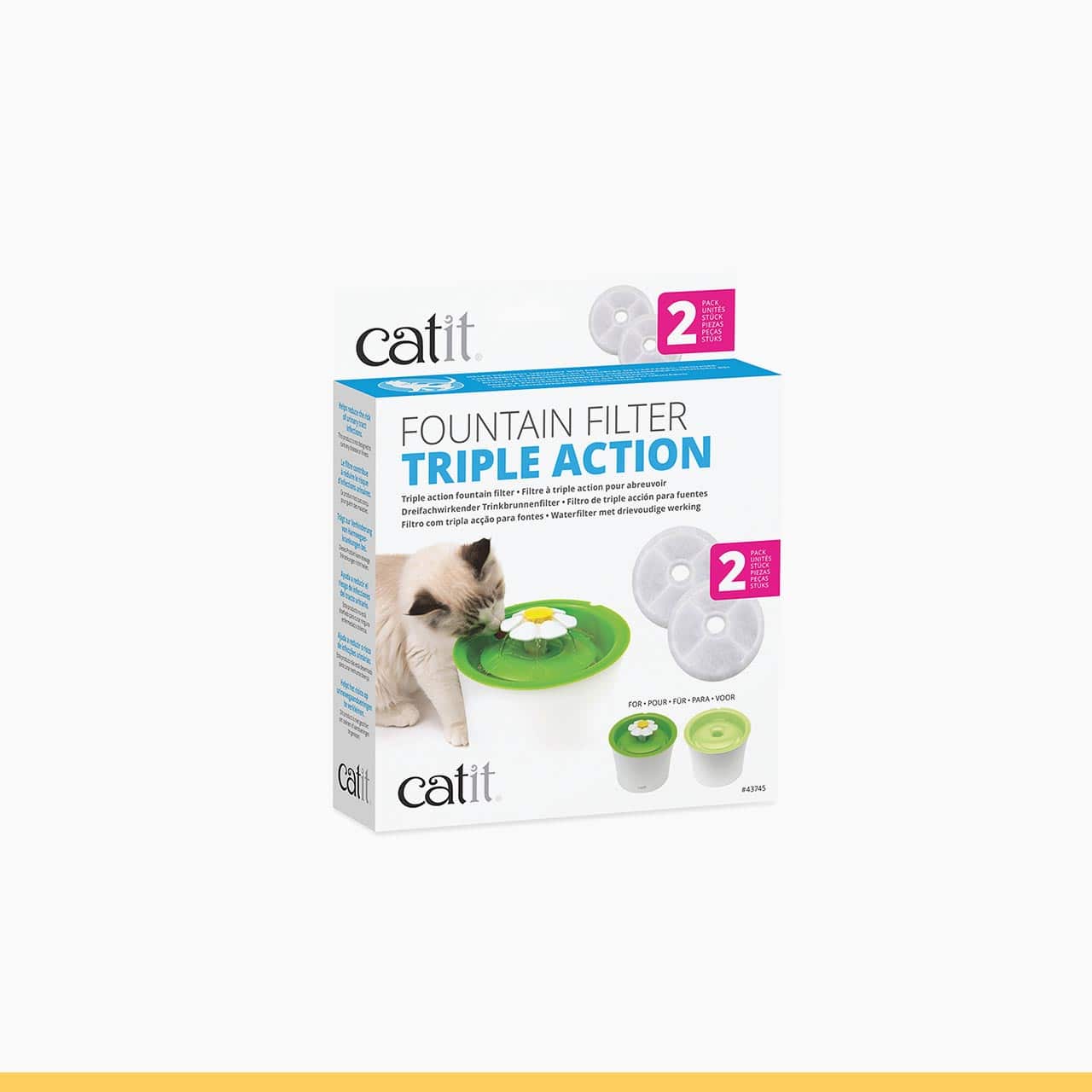 Catit Triple Action Fountain Filters