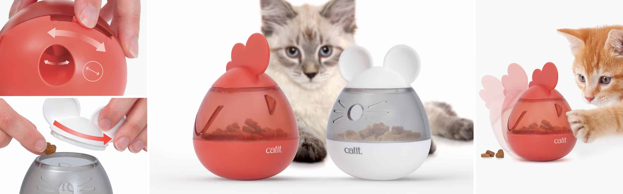 Dispensadores de snacks CATIT PIXI para gatos