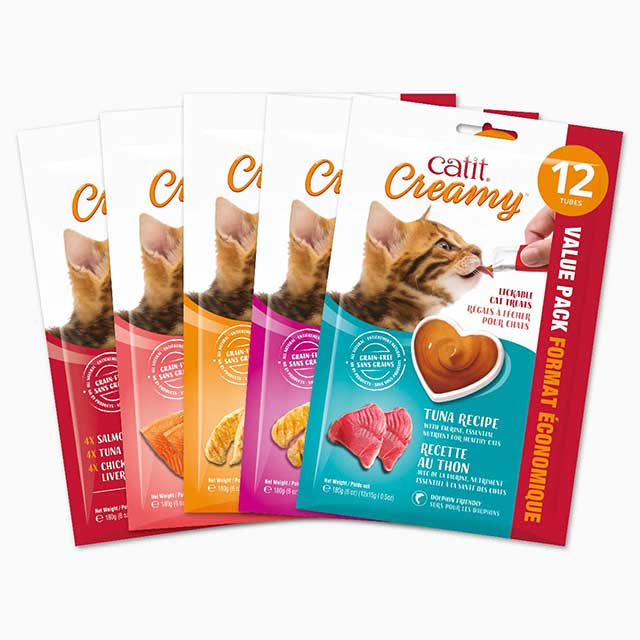 Gâteries Catit Creamy - paquets de 12