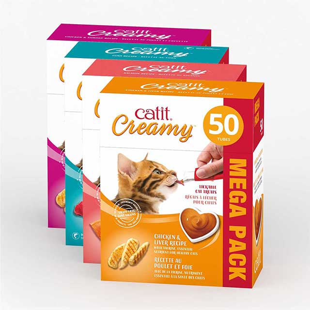 Gâteries Catit Creamy - paquets de 50