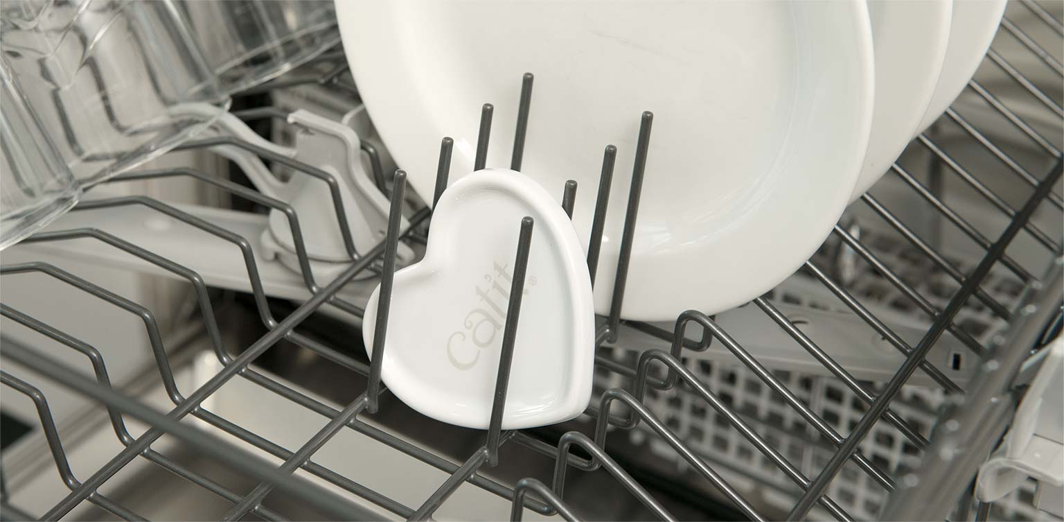 Dishwasher-safe ceramic feeding dish