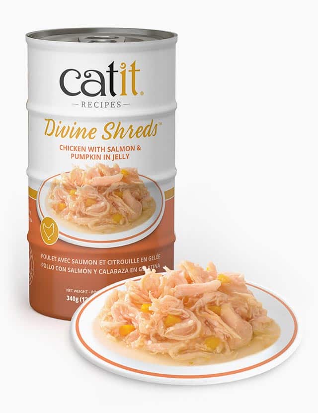 Catit Divine Shreds in jelly – Chicken with Salmon & Pumpkin
