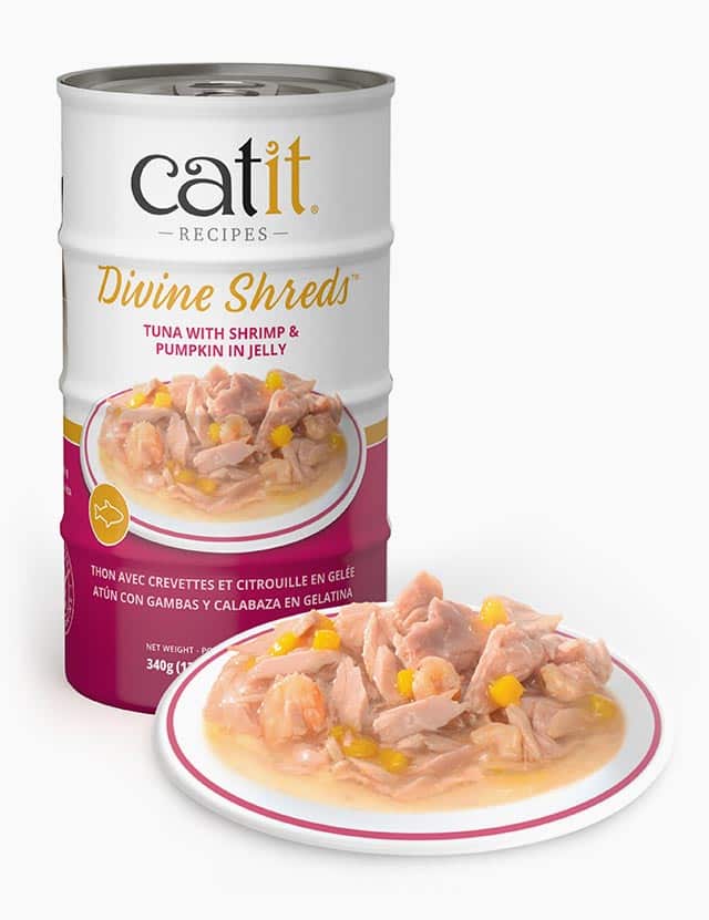 Catit Divine Shreds in jelly – Tuna with Shrimp & Pumpkin