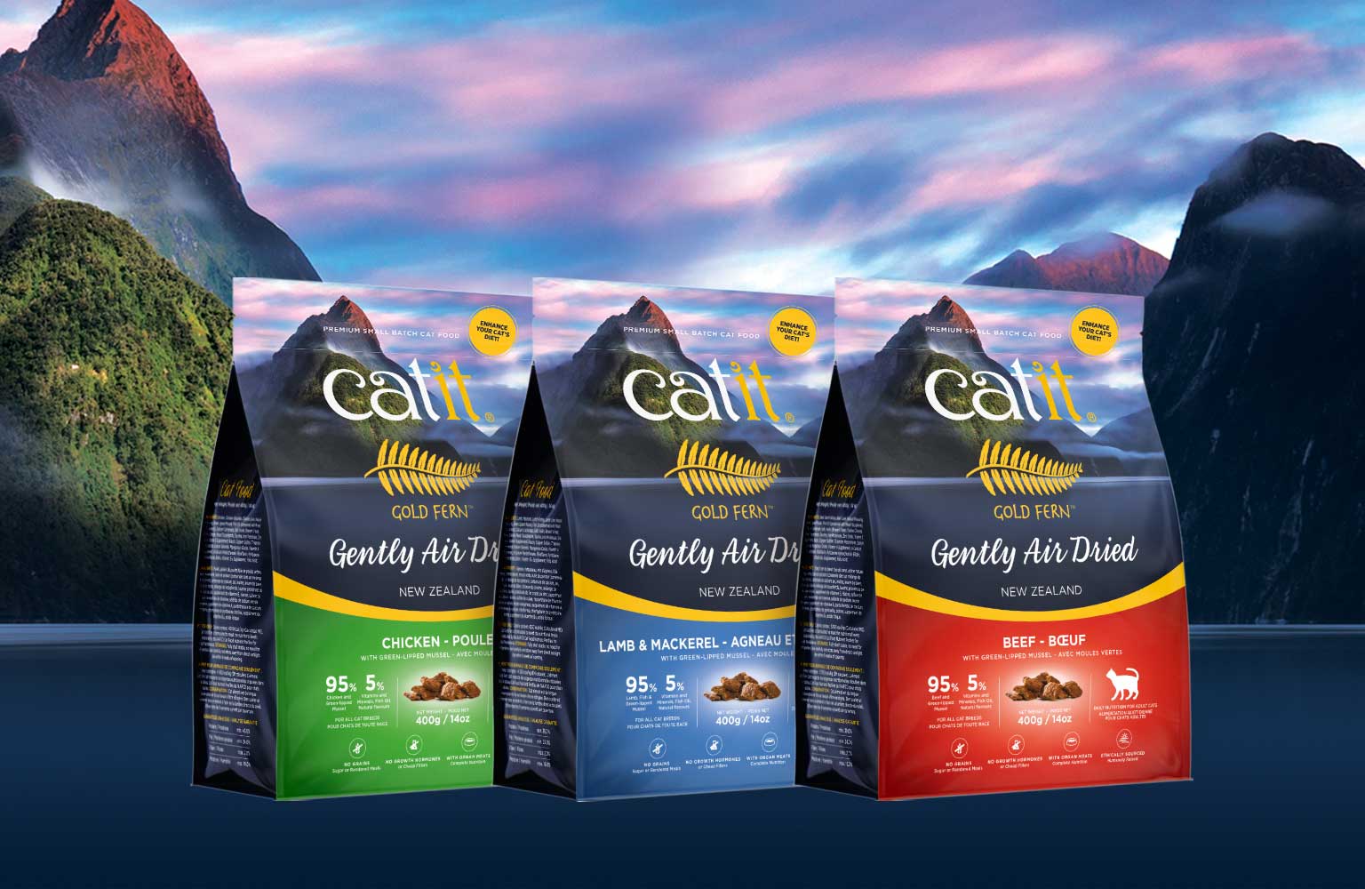 Catit Gold Fern - Comida para gatos secada al aire