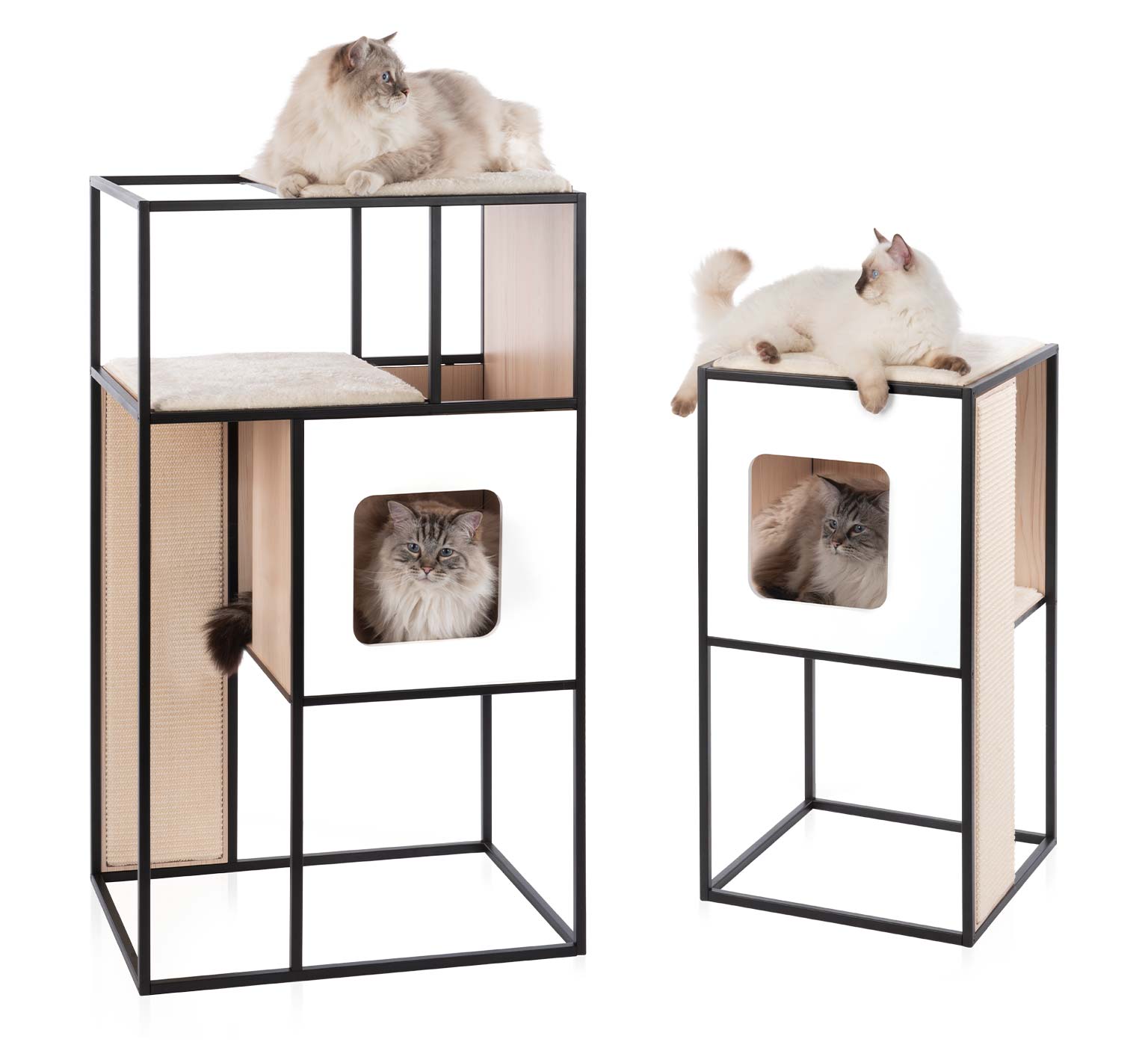 Grand et petit meubles Vesper Patio avec chats