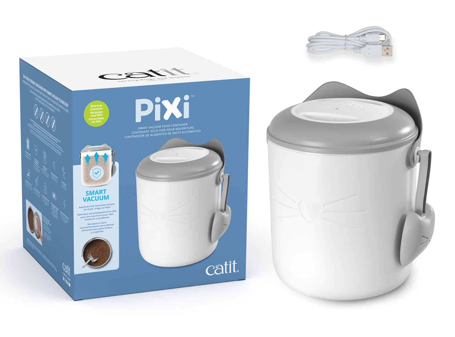 Whats in the PIXI Smart Vacuum Food Container box