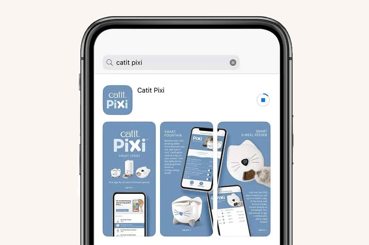 Download the free Catit PIXI mobile app