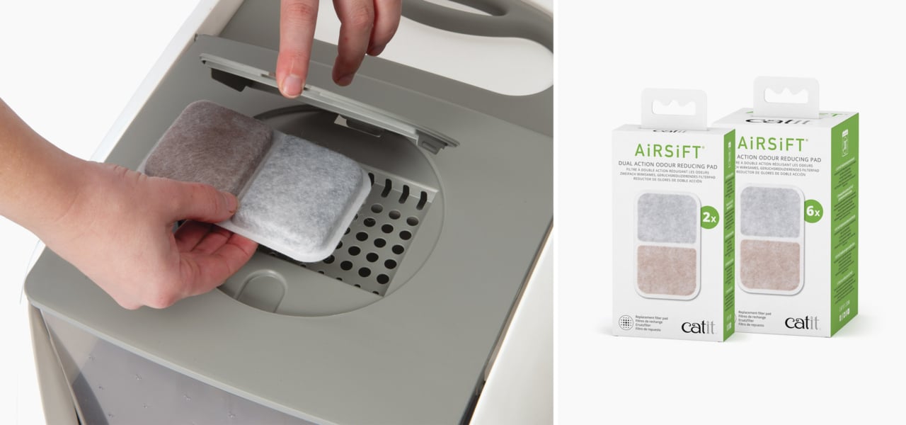 Catit Diffuser Catit Airsift Dual Action Odor Reducing Pad - Products