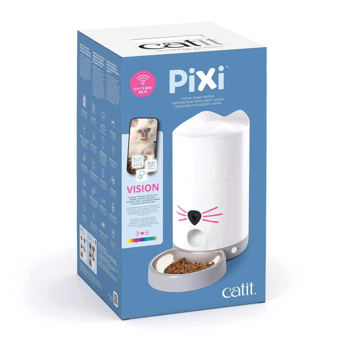 Package of the Catit PIXI Vision Smart Feeder