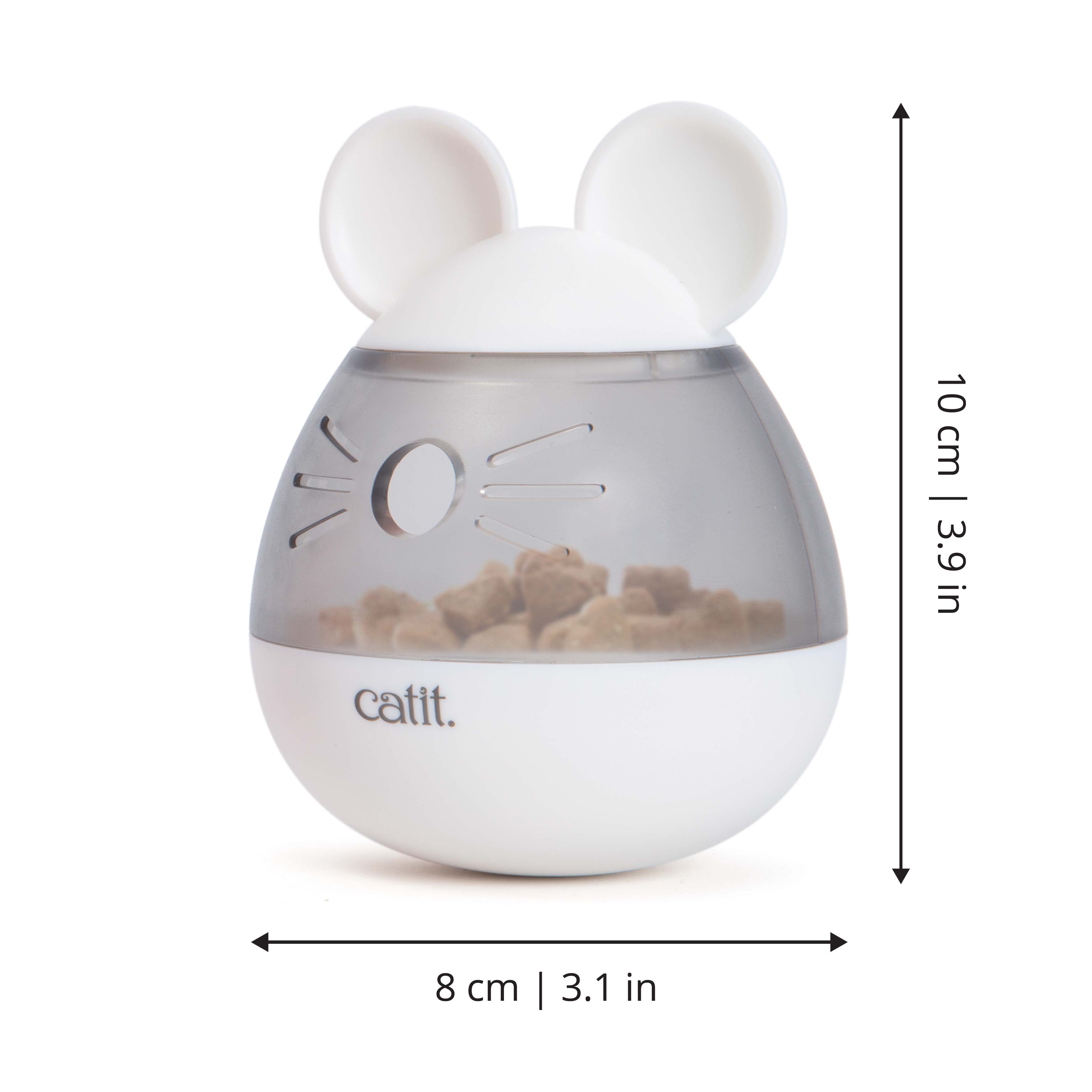 Measurements Catit PIXI Treat Dispenser - Mouse