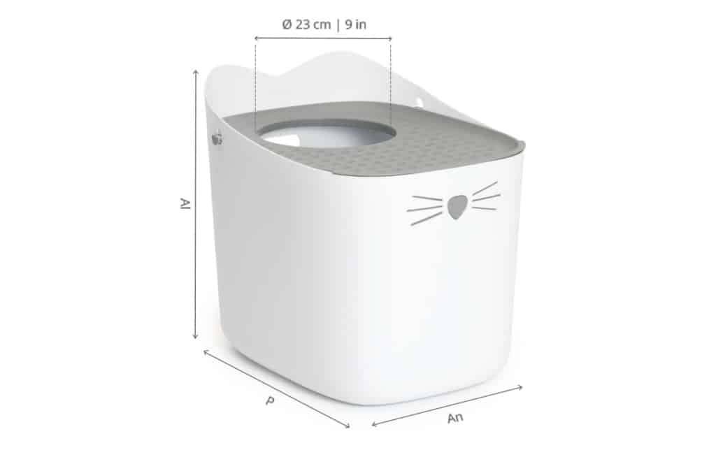 Catit PIXI Voerbak Enkel – Wit, Roestvrij Staal, Antislip, Vaatwasmachinebestendig, Inhoud 200 Ml, Anti-stress Design
