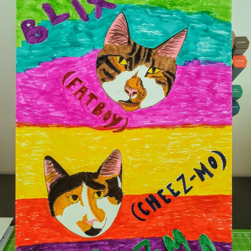 Cat art entry