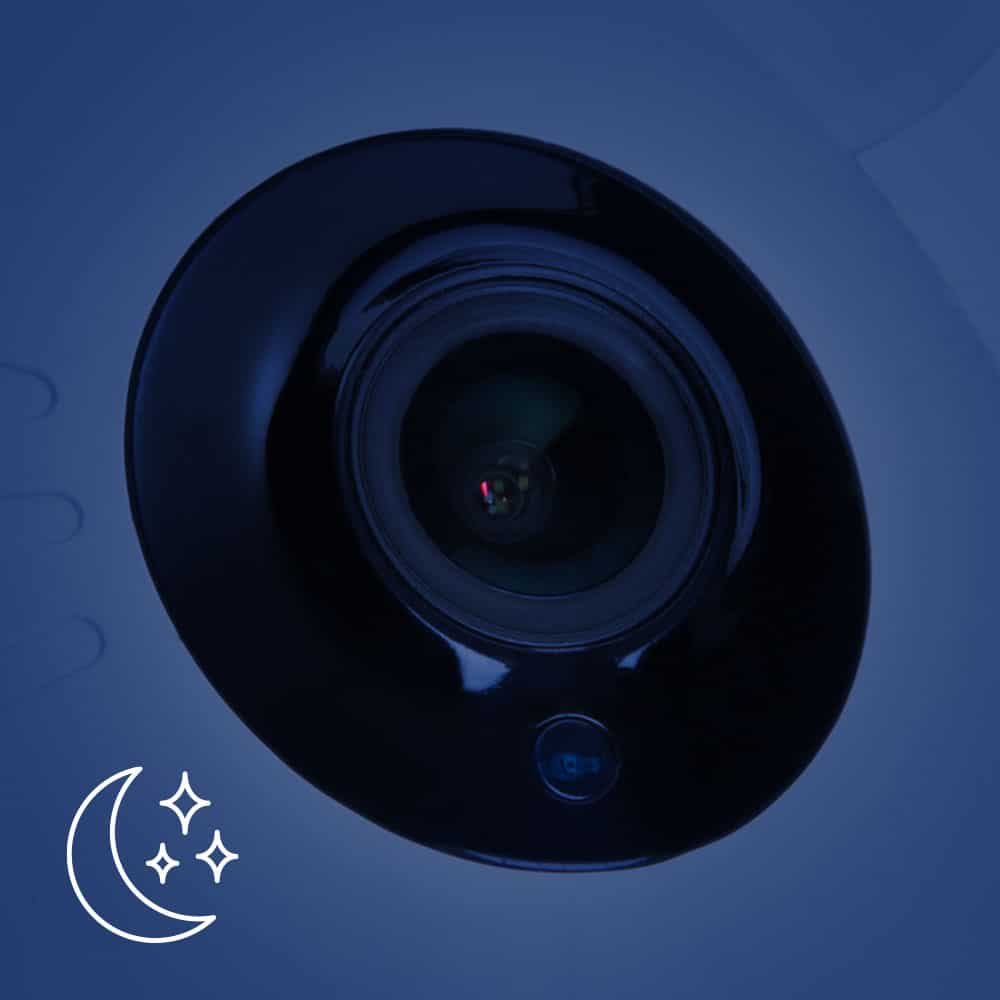 1080p-HD-Kamera mit Nachtsicht, für ein klares Bild bei Tag und Nacht