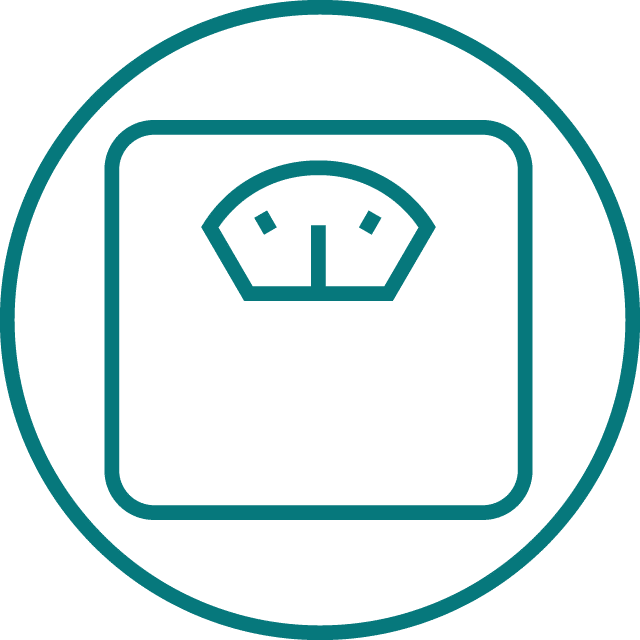 Icon of a bathroom scale