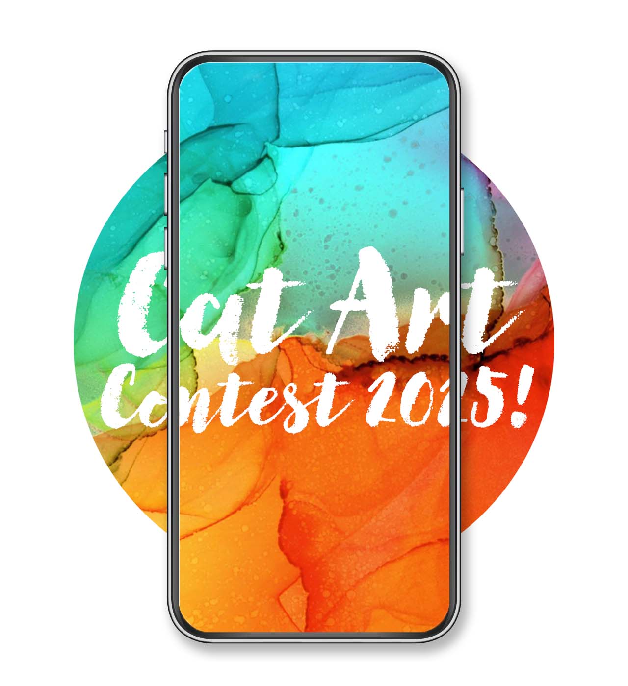 Promotional graphic for the Catit Cat Art Contest 2015