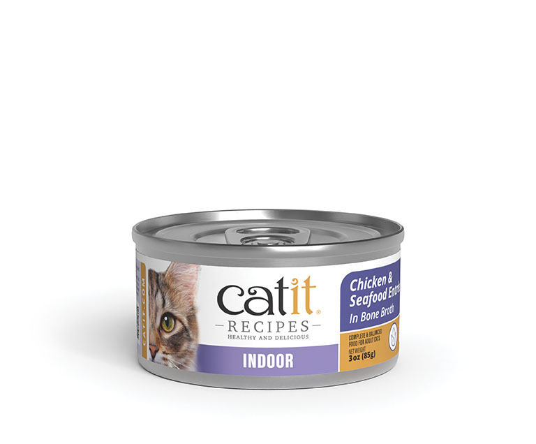Catit Recipes INDOOR - Chicken & Seafood Entrée Can