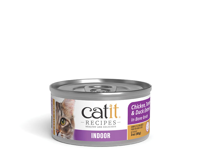 Catit Recipes INDOOR - Chicken, turkey & Duck Entrée Can