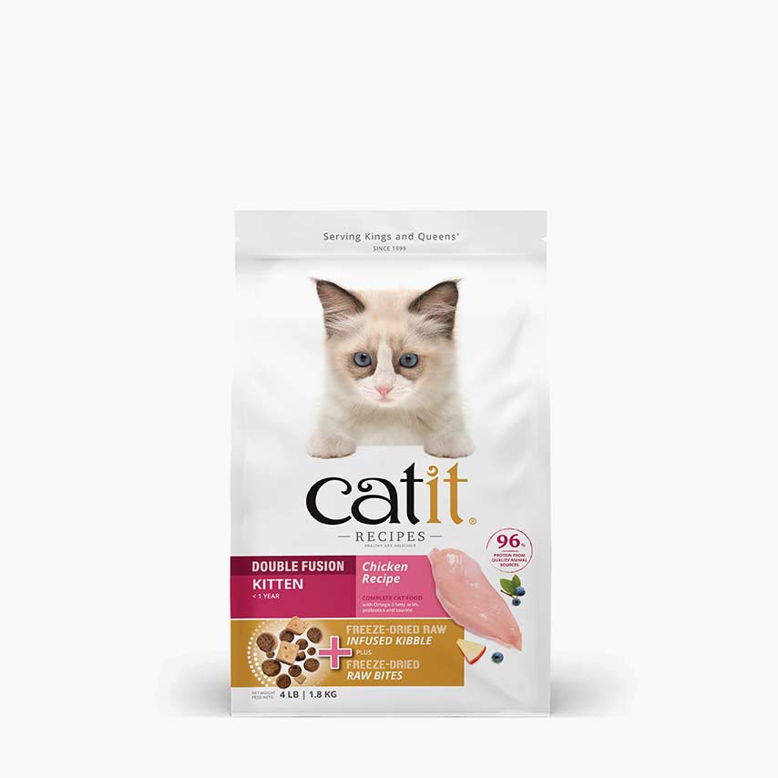 Catit Recipes Double Fusion Kitten Chicken Recipe cat food packaging