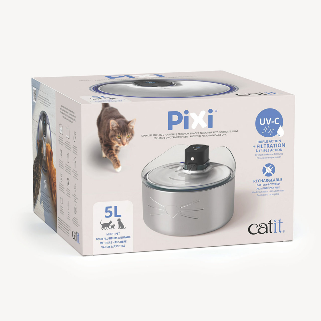 Catit Diffuser Catit PIXI Stainless Steel UV-C Drinking Fountain - Products